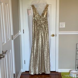 Gold Sequin Gown